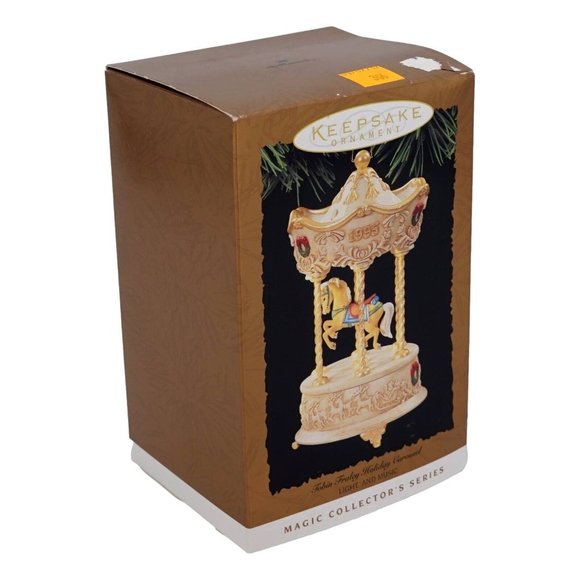 Hallmark Ornament Tobin Fraley Holiday Carousel Light & Music Magic 1995 - Picture 6 of 10